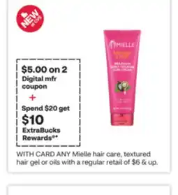 CVS ANY Mielle hair care, textured hair gel or oils offer