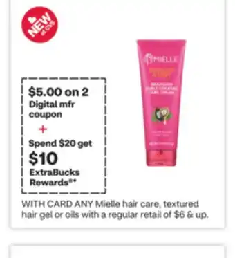 CVS ANY Mielle hair care, textured hair gel or oils offer
