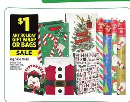 Dollar General HOLIDAY GIFT WRAP OR BAGS offer