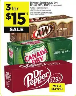 Dollar General Dr Pepper or Sunkist or Canada Dry or RC Cola or 7UP or A & W offer