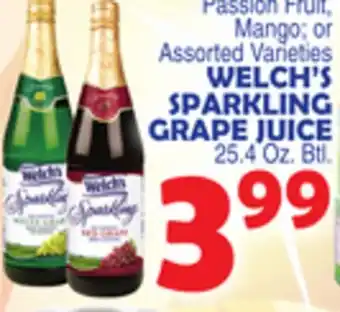 Bravo Supermarkets WELCH'S SPARKLING GRAPE JUICE offer