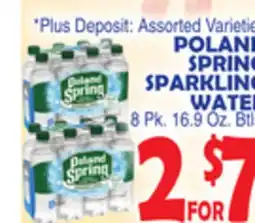 Bravo Supermarkets POLAND SPRING SPARKLING WATER offer