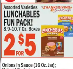 Bravo Supermarkets LUNCHABLES FUN PACK! offer