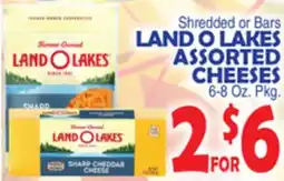 Bravo Supermarkets LAND O LAKES ASSORTED CHEESES offer