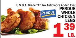 Bravo Supermarkets PERDUE WHOLE CHICKEN LEGS offer