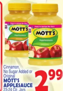 Bravo Supermarkets MOTT'S APPLESAUCE offer