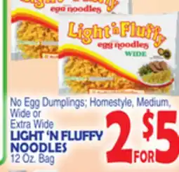 Bravo Supermarkets LIGHT'N FLUFFY NOODLES offer