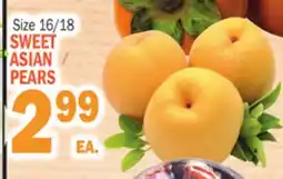 Bravo Supermarkets SWEET ASIAN PEARS offer