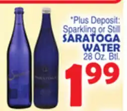 Bravo Supermarkets SARATOGA WATER offer