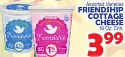 Bravo Supermarkets FRIENDSHIP COTTAGE CHEESE offer