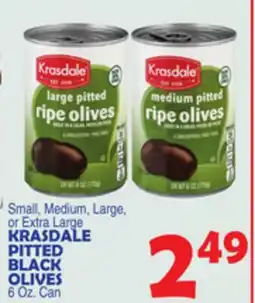 Bravo Supermarkets KRASDALE PITTED BLACK OLIVES offer