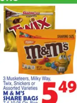 Bravo Supermarkets M & M'S SHARE BAGS offer