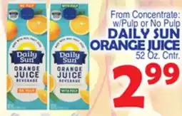 Bravo Supermarkets DAILY SUN ORANGE JUICE offer