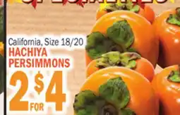 Bravo Supermarkets HACHIYA PERSIMMONS offer