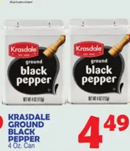 Bravo Supermarkets KRASDALE GROUND BLACK PEPPER offer