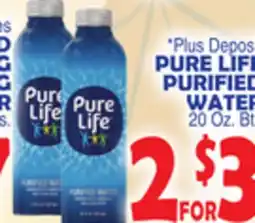 Bravo Supermarkets PURE LIFE PURIFIED WATER offer