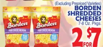 Bravo Supermarkets BORDEN SHREDDED CHEESES offer