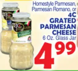 Bravo Supermarkets 4C GRATED PARMESAN CHEESE offer