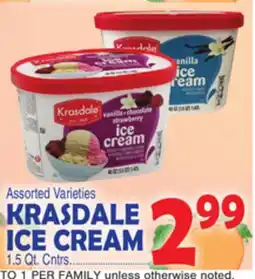 Bravo Supermarkets KRASDALE ICE CREAM offer