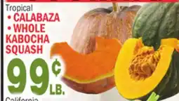 Bravo Supermarkets CALABAZA WHOLE KABOCHA SQUASH offer