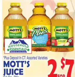 Bravo Supermarkets MOTT'S JUICE offer