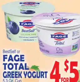 Bravo Supermarkets FAGE TOTAL GREEK YOGURT offer