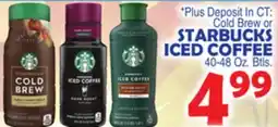 Bravo Supermarkets STARBUCKS ICED COFFEE offer