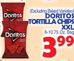 Bravo Supermarkets DORITOS TORTILLA CHIPS XXL offer