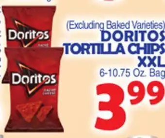Bravo Supermarkets DORITOS TORTILLA CHIPS XXL offer