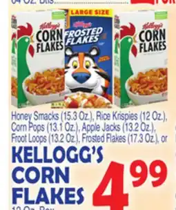 Bravo Supermarkets KELLOGG'S CORN FLAKES, 12 Oz. Box offer