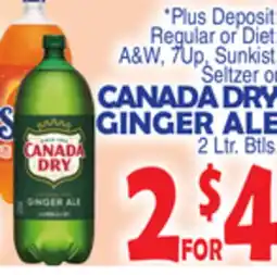 Bravo Supermarkets CANADA DRY GINGER ALE offer