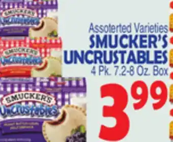 Bravo Supermarkets SMUCKER'S UNCRUSTABLES offer