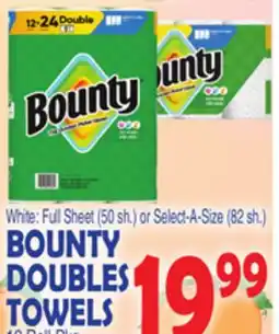Bravo Supermarkets BOUNTY DOUBLES TOWELS offer