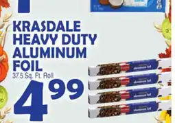Bravo Supermarkets KRASDALE HEAVY DUTY ALUMINUM FOIL offer