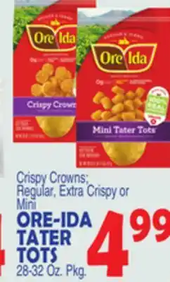 Bravo Supermarkets ORE-IDA TATER TOTS offer