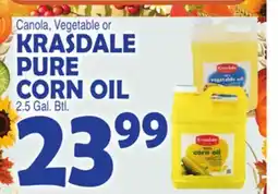 Bravo Supermarkets KRASDALE PURE CORN OIL offer