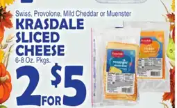 Bravo Supermarkets KRASDALE SLICED CHEESE offer