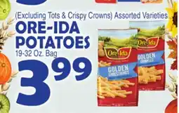 Bravo Supermarkets ORE-IDA POTATOES offer