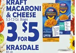 Bravo Supermarkets KRAFT MACARONI & CHEESE KRASDALE offer