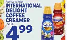 Bravo Supermarkets INTERNATIONAL DELIGHT COFFEE CREAMER offer