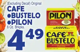 Bravo Supermarkets CAFE BUSTELO, PILON offer