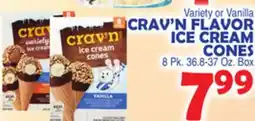 Bravo Supermarkets CRAV'N FLAVOR ICE CREAM CONES offer