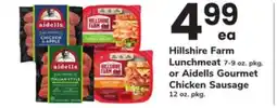 ACME Hillshire Farm Lunchmeat 7-9 oz. pkg. or Aidells Gourmet Chicken Sausage 12 oz. pkg offer