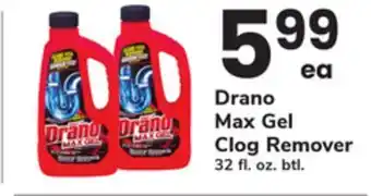 ACME Drano Max Gel Clog Remover offer