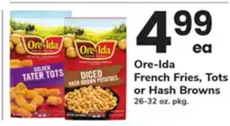 ACME Ore-Ida French Fries, Tots or Hash Browns offer