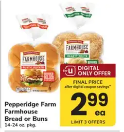 ACME Pepperidge Farm Farmhouse Bread or Buns offer
