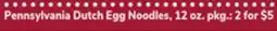 ACME Pennsylvania Dutch Egg Noodles offer
