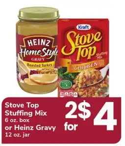 ACME Stove Top Stuffing Mix 6 oz. box or Heinz Gravy 12 oz. jar offer