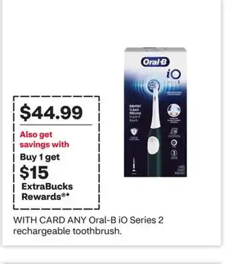 CVS ANY Oral-B iO Series 2 rechargeable toothbrush offer
