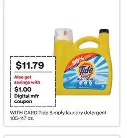 CVS Tide Simply laundry detergent offer